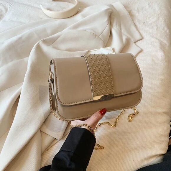 Super Cute Shoulder Bag, Beige Ivory Purse Small Handbag - Picture 1 of 2